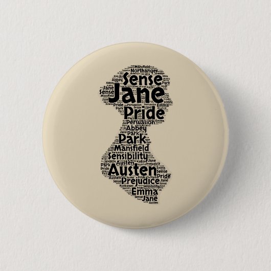Jane Austen Button (Voorkant)