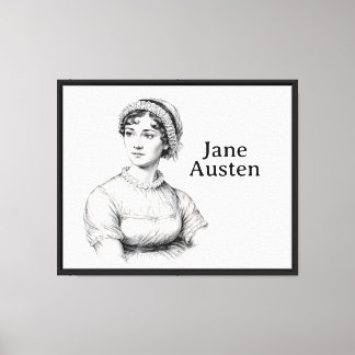 Jane Austen Canvas Afdruk