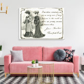 Jane Austen:  Canvaskunst voor vrouwen Canvas Afdruk (Insitu (Woonkamer))