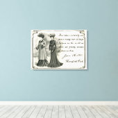 Jane Austen:  Canvaskunst voor vrouwen Canvas Afdruk (Insitu (Houten vloer))