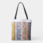 Jane Austen citaat (Blauw) Tote Bag (Achterkant)