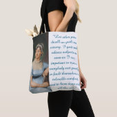Jane Austen citaat (Blauw) Tote Bag (Dichtbij)