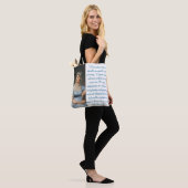 Jane Austen citaat (Blauw) Tote Bag (Op model)