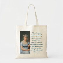 Jane Austen Citaat (Blauw)