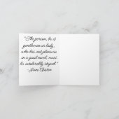 Jane Austen citaat Feestdagen Kaart (Binnen)