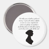 Jane Austen citaat magneet (Voorkant / Achterkant)