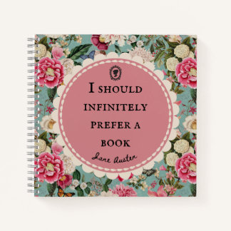 Jane Austen Citaat Notitieboek "Prefer a Book" 