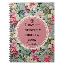 Jane Austen Citaat Notitieboek "Prefer a Book"