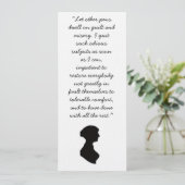 Jane Austen citaat over schrijven Kaart (Staand voorkant)
