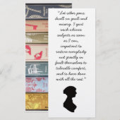 Jane Austen citaat over schrijven Kaart (Voorkant / Achterkant)