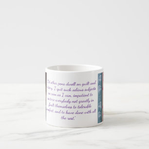 Jane Austen citaat (Paars) Espresso Kop