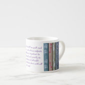 Jane Austen citaat (Paars) Espresso Kop (Voorkant rechts)