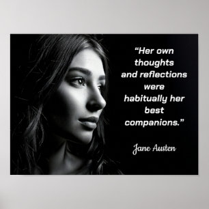Jane Austen Citaat POSTER - Haar Gedachten