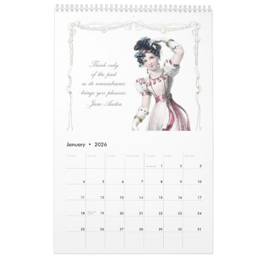 Jane Austen citeert Kalender 2013 (Jan 2026)