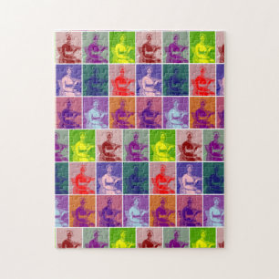 Jane Austen Colorful Pop Art Legpuzzel