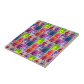 Jane Austen Colorful Pop Art Tegeltje (Zijkant)