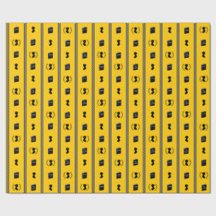 Jane Austen Couture NYC Taxi Stripe Wrapping Paper Cadeaupapier