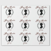 Jane Austen Couture Wrapping Paper Cadeaupapier (Vlak)