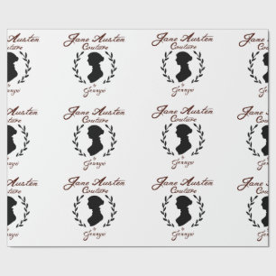 Jane Austen Couture Wrapping Paper Cadeaupapier