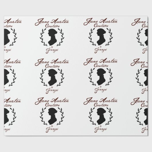 Jane Austen Couture Wrapping Paper Cadeaupapier (Zoom)