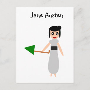 Jane Austen Cute Briefkaart