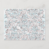 Jane Austen Damask Briefkaart (Voorkant)