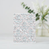 Jane Austen Damask Briefkaart (Staand voorkant)