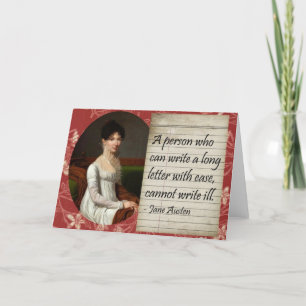 Jane Austen die Geïnspireerd Ontwerp schrijven Kaart