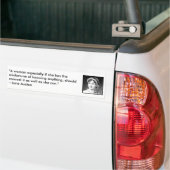 Jane_austen, "Een vrouw vooral als ze... Bumpersticker (Op Truck)