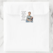 Jane Austen Emma quote Vierkante Sticker (Tas)