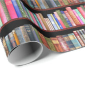 Jane Austen en boekenplankverlooppapier Cadeaupapier (Rol Hoek)