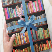 Jane Austen en boekenplankverlooppapier Cadeaupapier