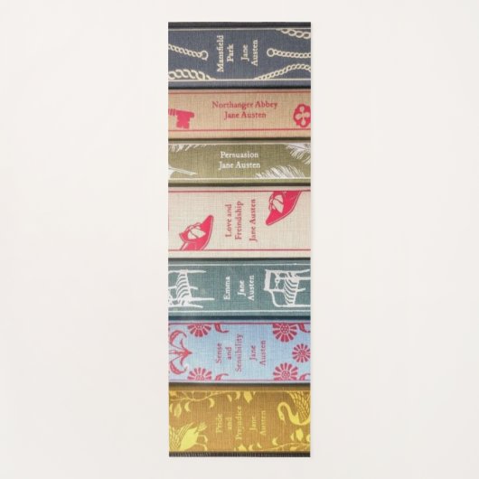 Jane Austen en haar boeken Yogamat (Voorkant)