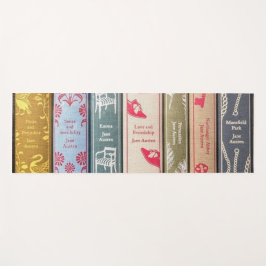Jane Austen en haar boeken Yogamat (Voorkant (horizontaal))