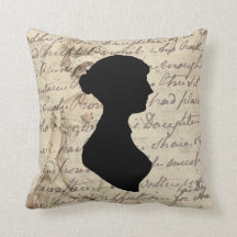 Jane Austen en transcript en silhouette