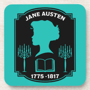 Jane Austen Engelse romanschrijver Bier Onderzetter
