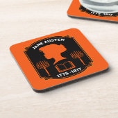 Jane Austen Engelse romanschrijver Bier Onderzetter (Linkerzijde)