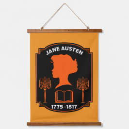Jane Austen Engelse romanschrijver Hangend Wandkleed