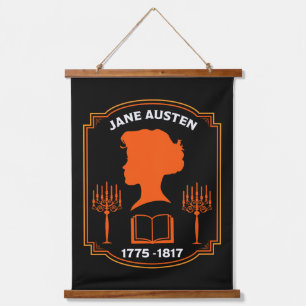 Jane Austen Engelse romanschrijver Hangend Wandkleed