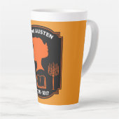 Jane Austen Engelse romanschrijver Latte Mok (Rechterhoek)