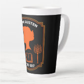 Jane Austen Engelse romanschrijver Latte Mok (Rechterhoek)