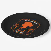 Jane Austen Engelse romanschrijver Papieren Bordje (Gekanteld)