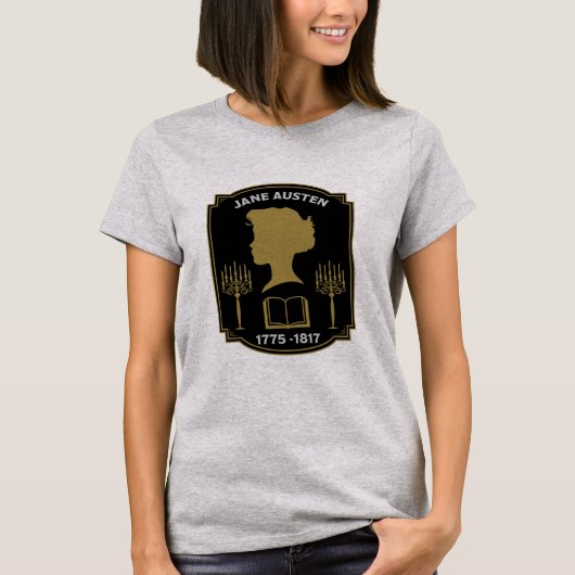 Jane Austen Engelse romanschrijver T-shirt (Voorkant)