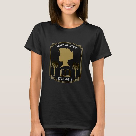 Jane Austen Engelse romanschrijver T-shirt (Voorkant)