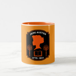 Jane Austen Engelse romanschrijver Tweekleurige Koffiemok