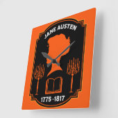 Jane Austen Engelse romanschrijver Vierkante Klok (Hoek)