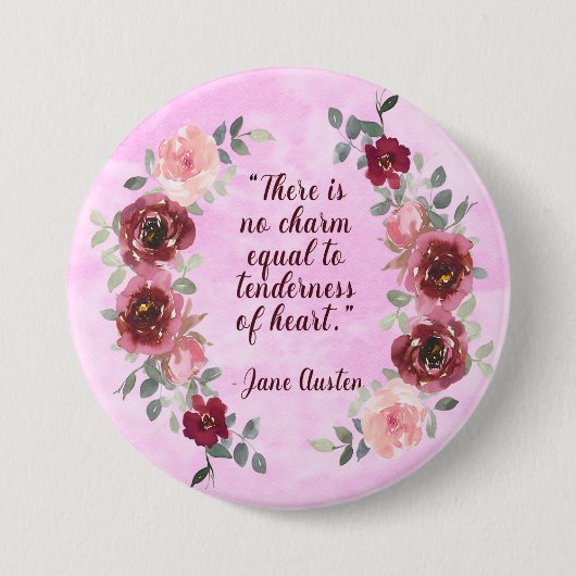Jane Austen Er is geen Charm Quote Button (Voorkant)