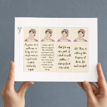 Jane Austen Famous Quotes Papier DIY Bladwijzer