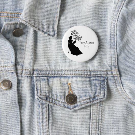 Jane Austen Fan pin Ronde Button 5,7 Cm (In situ)