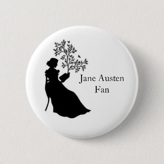 Jane Austen Fan pin Ronde Button 5,7 Cm